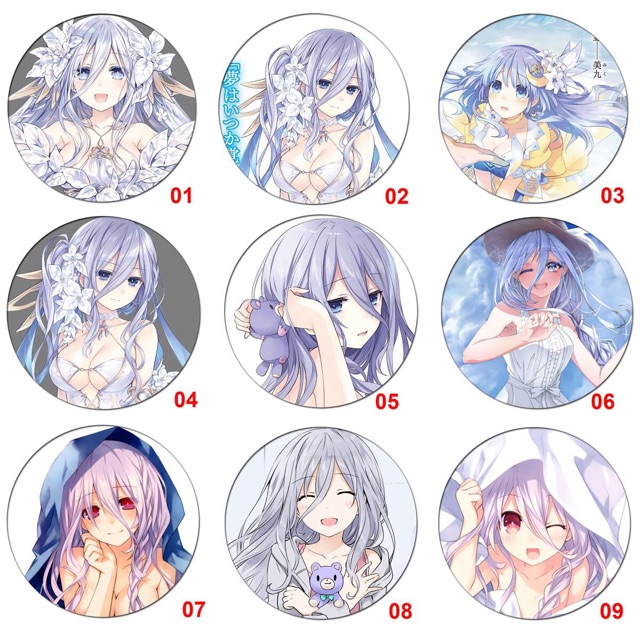 Huy hiệu date a live  mẫu ngẫu nhiên