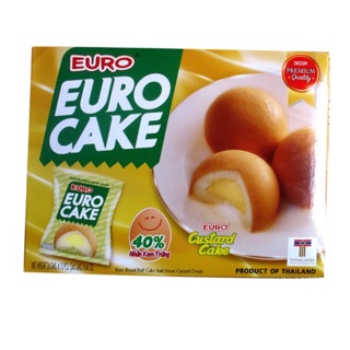 BÁNH TRỨNG THÁI EURO CAKE THÊM 40% NHÂN KEM TRỨNG 240G