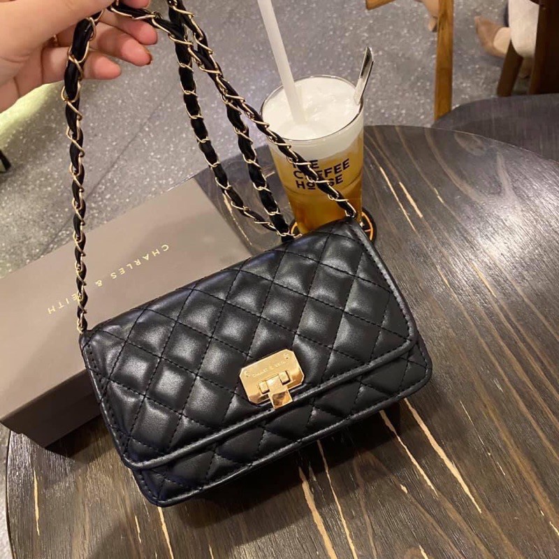 Túi CNK khoá gập thời trang siêu hot 2021 ❣️freeship❣️ TÚI ĐEO CHÉO NỮ