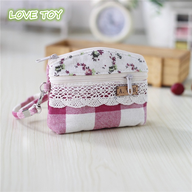 Ví Đựng Tiền Xu Mini In Họa Tiết Thổ Cẩm Xinh Xắn Dành Cho Nữ