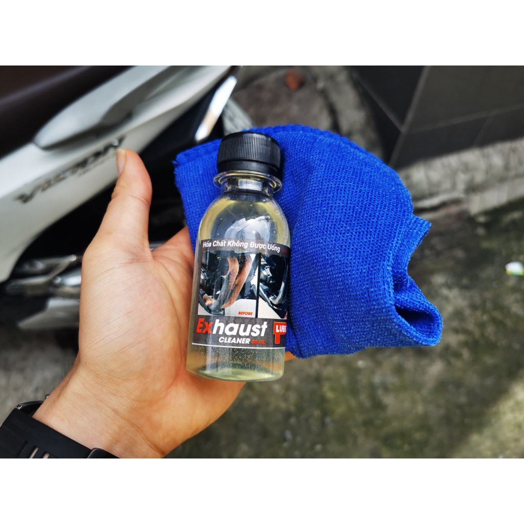 Dung Dịch Vệ Sinh Cổ Pô Siêu Sạch Lube71 EXHAUST CLEANER 100ml Tặng Khăn