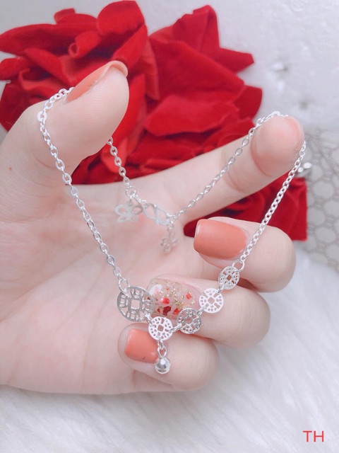 Lắc chân kim tiền bạc hút phong thủy LCKT0105