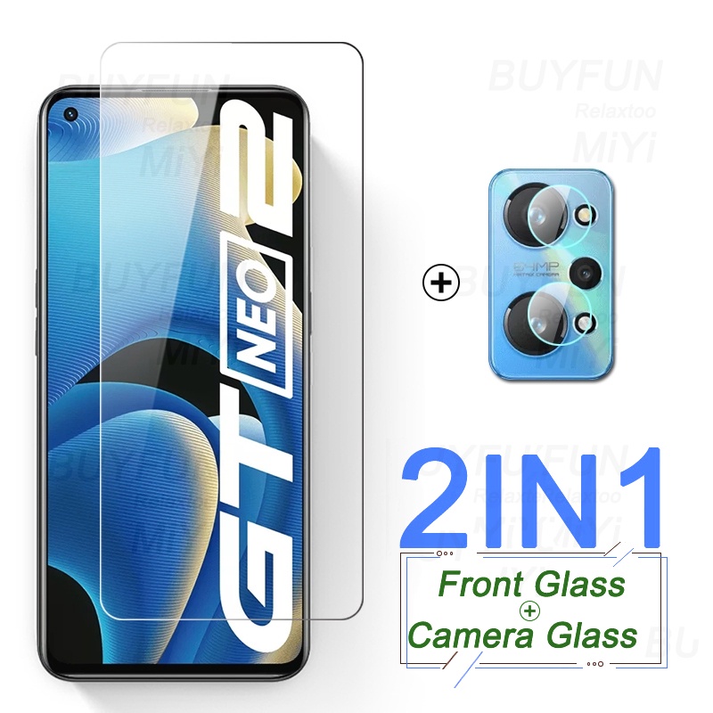 Kính cường lực màn hình phía trước + bảo vệ camera cho Realme GT Neo2 5G Realmi GT Master Neo 2 Realme GTNeo (có bán lẻ)