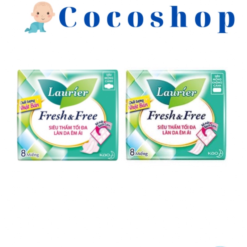 Bvs Laurier siêu mỏng cánh/ không cánh 22cm