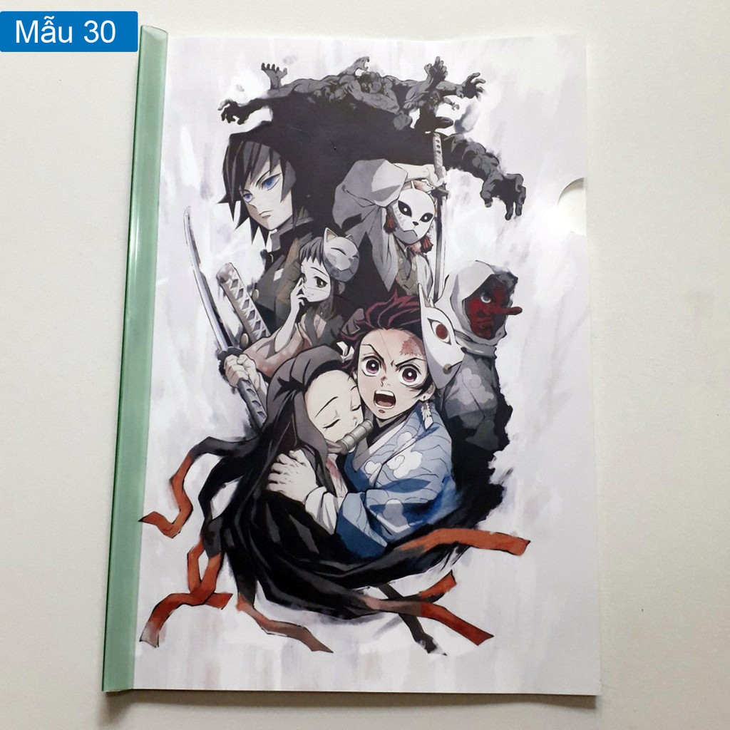 Bìa sơ mi/ Bìa kẹp tài liệu anime Kimetsu NO Yaiba/ Thanh Gươm Diệt Quỷ/ Trụ Cột