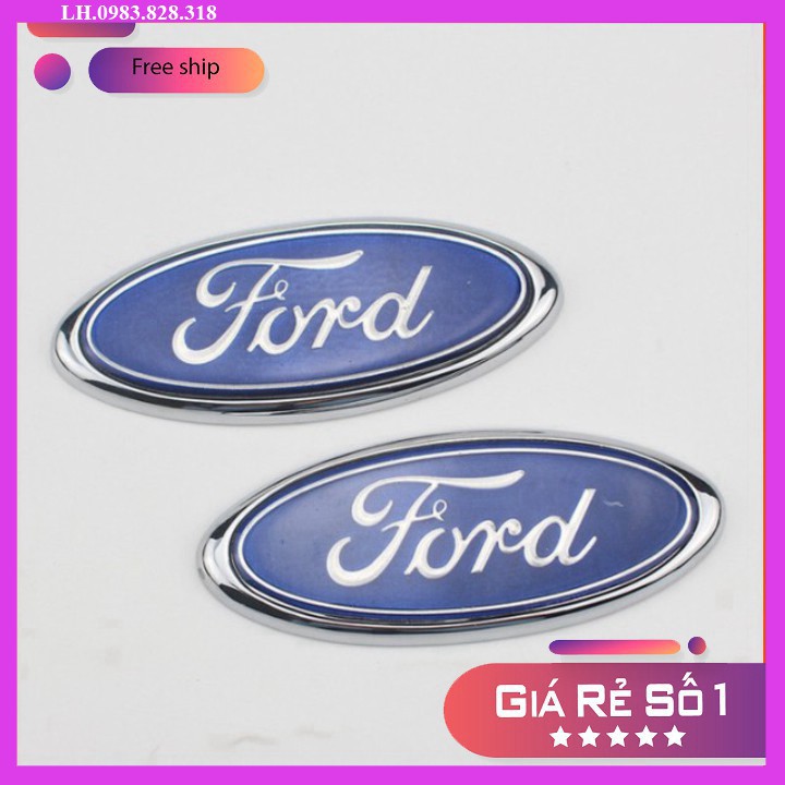 Logo BVBiểu tượng trước và sau xe ô tô Ford Kích thước 11.5*4.5cm: Mã KLJ115 BVB