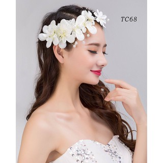 [Hana Gift] Hoa cài tóc cô dâu đính hạt - phụ kiện cưới