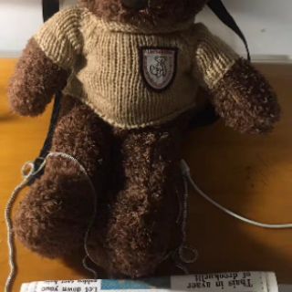 [ order] Balo gấu Teddy màu nâu sậm/kem