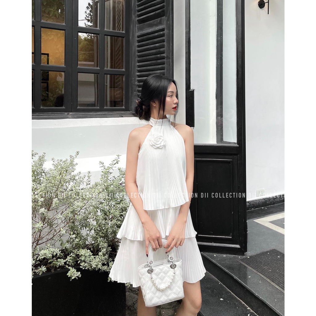DII COLLECTION - Đầm yếm xếp li tầng thiết kế