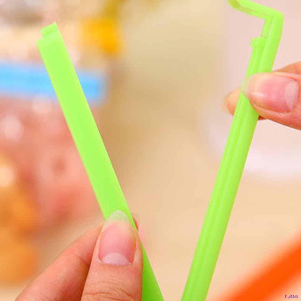 Set 10 kẹp miệng túi thực phẩm bằng nhựa màu sắc ngẫu nhiên tiện lợi
