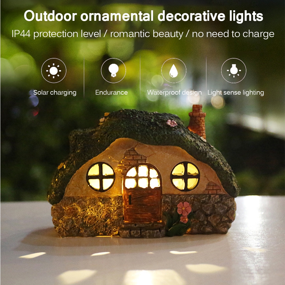 Fairy House Solar Lights Waterproof LED Solar Lamps Landscape Lawn Light Outdoor Lawn Solar Lights Lamp For Garden Decoration