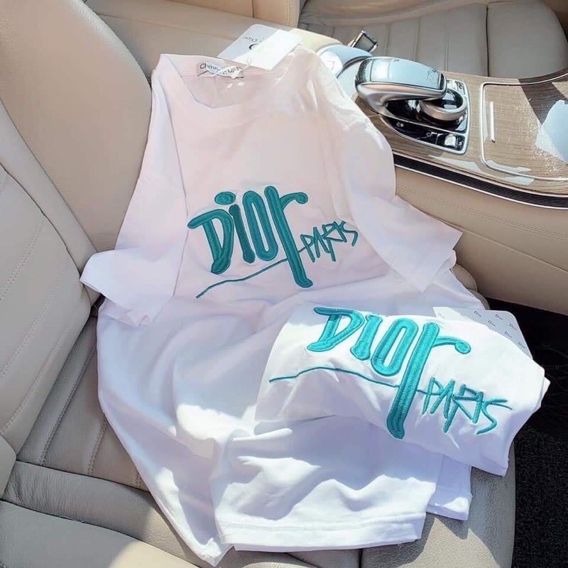 (HÀNG LOẠI 1) Áo phông thêu  DI O R  100% cotton đủ size 40-70kg | BigBuy360 - bigbuy360.vn