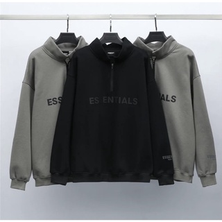[ FREESHIP ] Áo sweater Essentials cổ đứng chất nỉ bông dày dặn