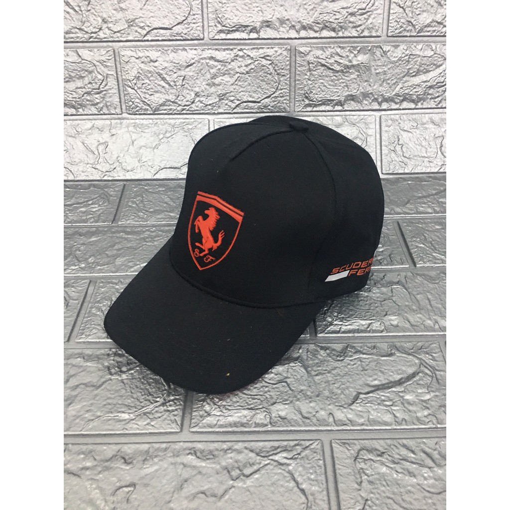 Nón Lưỡi Trai - Nón Kết Ferrari Con NGỰA Form Cứng , Cao Cấp , Phong Cách Thời Trang Nam Nữ - Mũ lưỡi trai