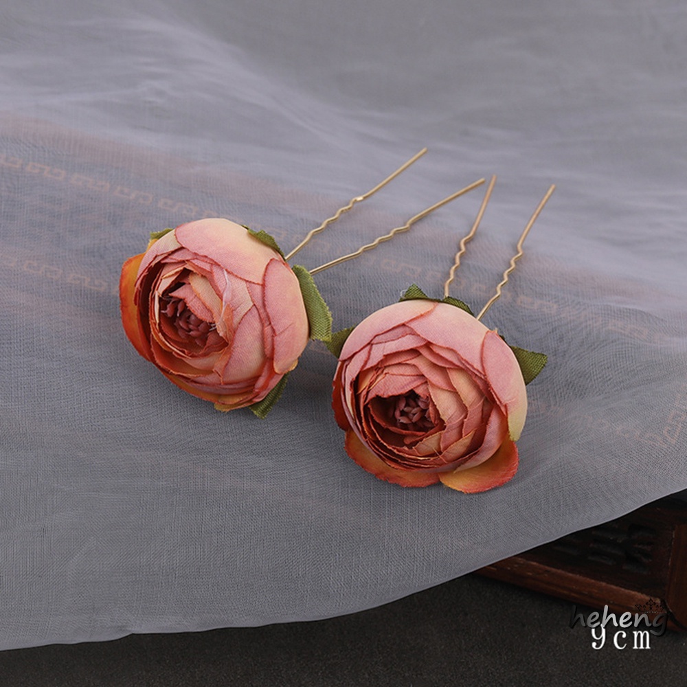 Bộ 2 Kẹp Tóc Hợp Kim Hình Chữ U Chống Trượt Không Gây Dị Ứng