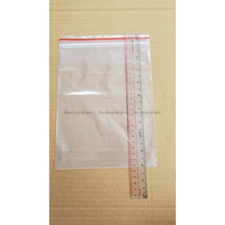 Túi zip chỉ đỏ loại dày 100gr [Nhiều size]