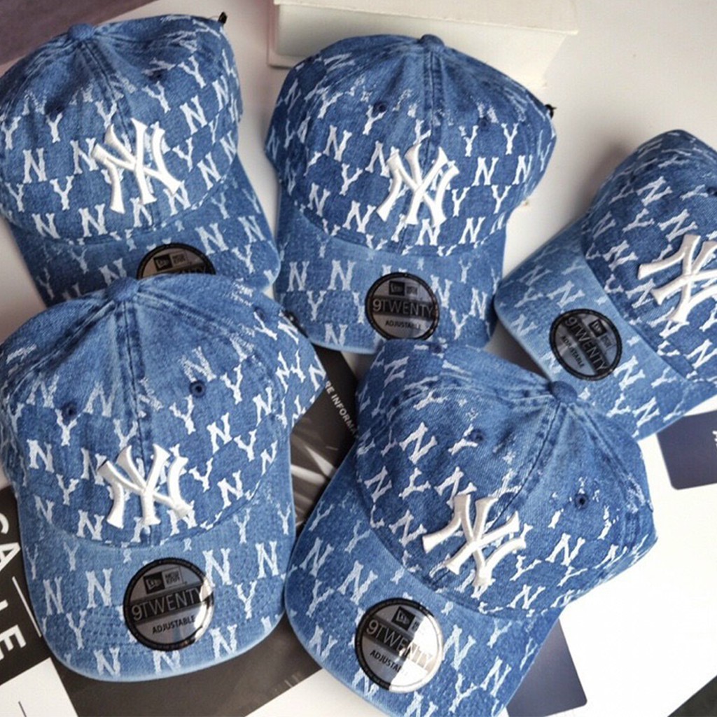 Nón lưỡi trai nam, mũ lưỡi trai mlb jeans siêu chất