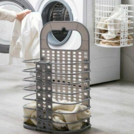 Giỏ sọt nhựa gấp gọn đa năng đựng đồ treo hông máy giặt MMS 101254