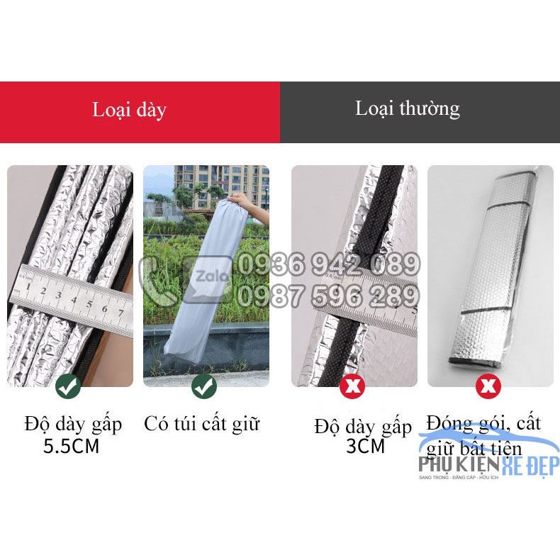 Tấm chắn nắng kính lái xe ô tô FREE SHIP  Che kính trước - Kính chắn gió xe Ô Tô loại dày và loại thường (0.7mx1m45)