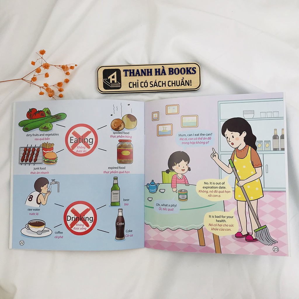Sách - 5 Phút Mỗi Ngày - Y Tế Sức Khỏe (Bộ sách Tiếng Anh đầu tiên cha mẹ dạy bé)