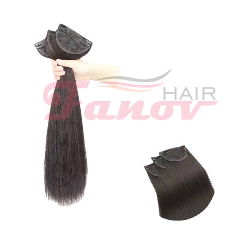 Tóc Giả Dài Thẳng Tàng Hình Không Đường May Có Kẹp Dành Cho Nữ