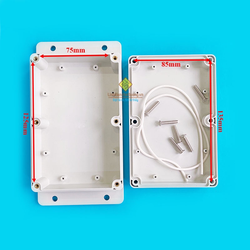 Hộp nhựa 150x100x45mm chống ẩm có tai