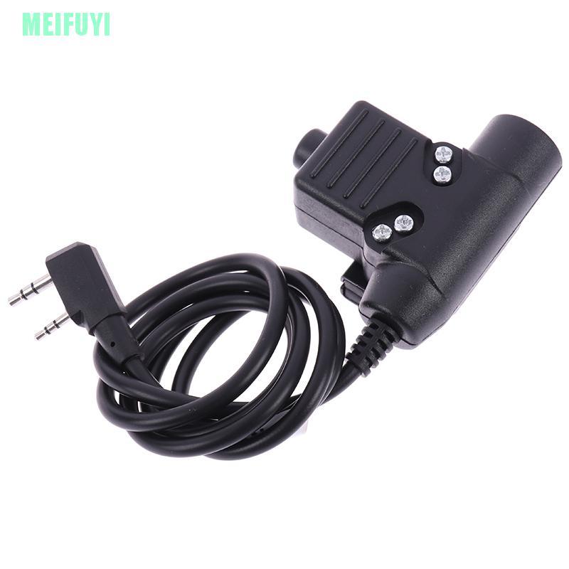 Tai Nghe Chiến Thuật Z94 Cho Máy Bộ Đàm Kenwood 2 Pin Màu Đen