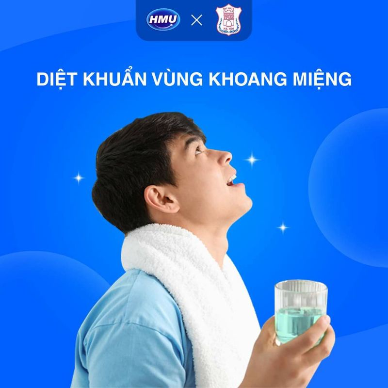 Nước súc miệng HMU Chlorhexidine 0,12% Đại học Y Hà Nội