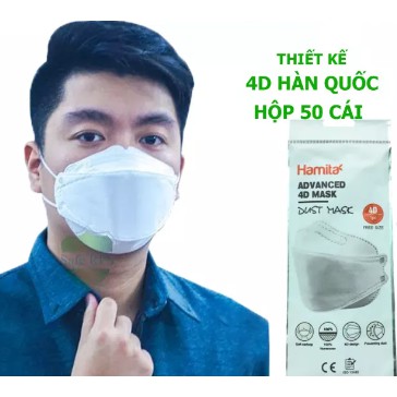 [KHẨU TRANG Y TẾ] - Khẩu trang y tế 3D/4D (Gói 5 Cái/Hộp 50 Cái)