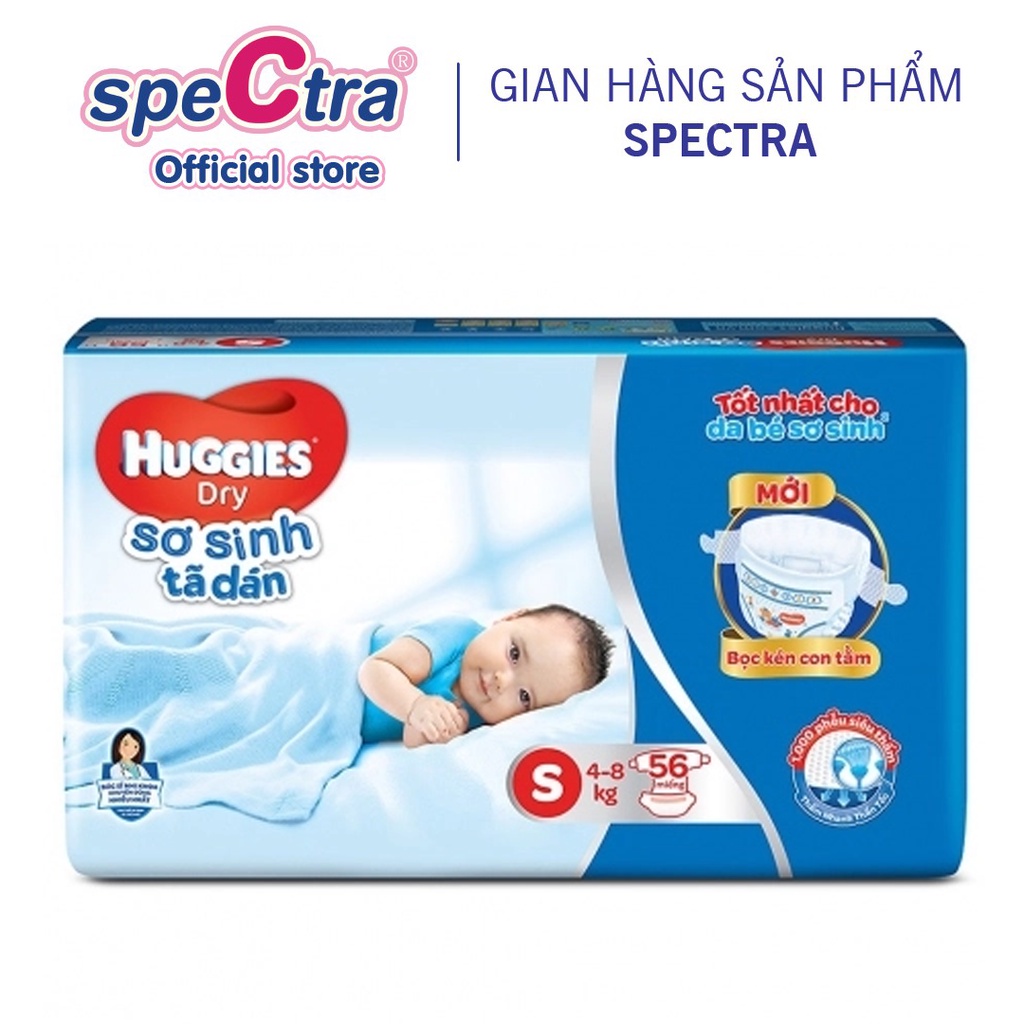 (Hàng tặng không bán) Tã dán Huggies size S56 - Quà tặng Spectra