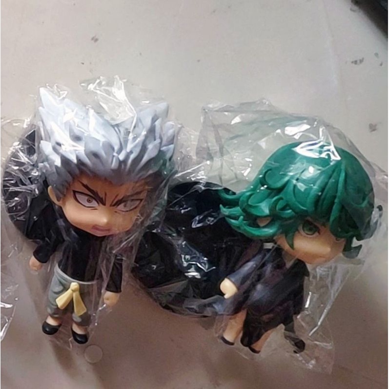 Combo 5 Mô hình nhân vật chibi One punch man Saitama genos garou tatsumaki đồ chơi thánh phồng tôm