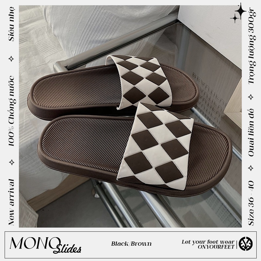 Dép quai ngang unisex - Mono Slides