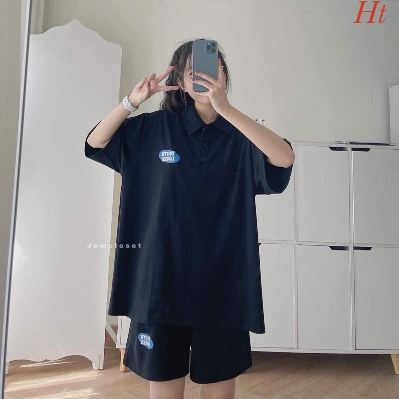 Bộ đùi polo mác xanh HT11