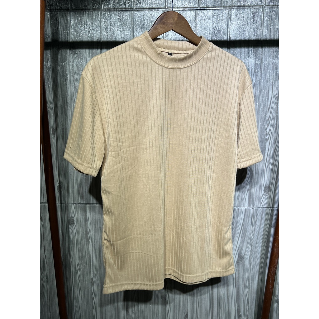 Áo unisex Phông rộngÁo thun Stee Cổ cao TIP CVC