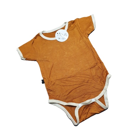 Bodysuit cộc tay TRƠN cổ viền chất thun lạnh mát mẻ, 4 màu siêu đẹp cho bé (4-10kg)