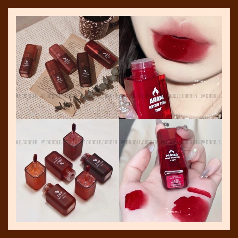 Son tint siêu lì, lâu trôi Black Rouge Mara / Drip Hot Water Tint