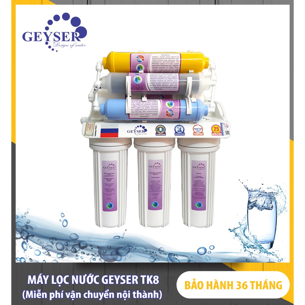 Máy Lọc Nước Nano GEYSER TK8 - 8 Cấp Lọc