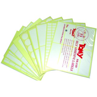 Nhãn Decal Tomy đủ số