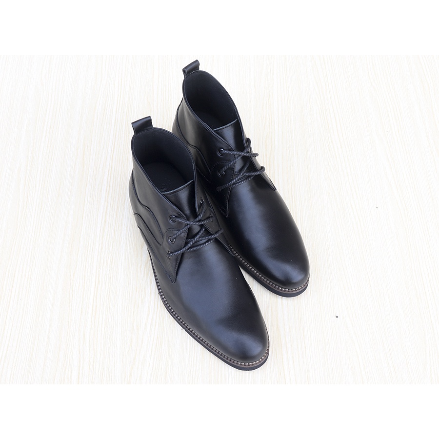 GIÀY BOOTS NAM SIÊU NHẸ T&TRA TĂNG CAO 7CM – S1078 ĐEN- DA BÒ THẬT 100% | BigBuy360 - bigbuy360.vn