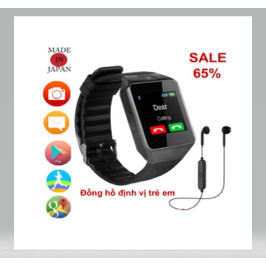 Đồng hồ thông minh Smartwatch DZ09 dùng sim thẻ độc lập + tặng kèm tai nghe blutooth s6