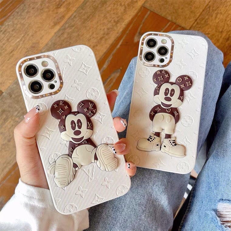 Ốp lưng iphone in hình LV mickey mạ viền camera 7plus 8plus X Xs max 11 11promax 12 12pro 12promax 13 13pro 13promax | WebRaoVat - webraovat.net.vn