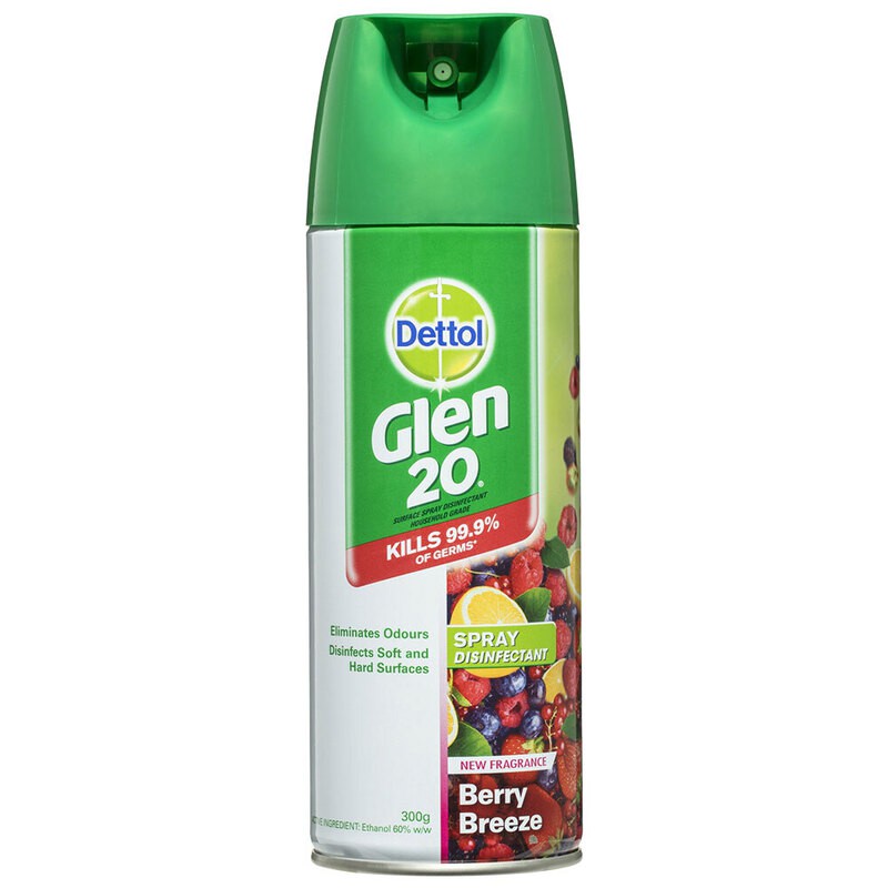 Bình Xịt Diệt Khuẩn và Virus Dettol Glen 20 Spray Disinfectant 300g | BigBuy360 - bigbuy360.vn
