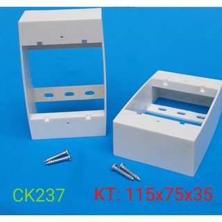 Đế nổi ck237 dùng cho mặt clipsal thương hiệu lihhan