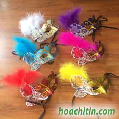 Mặt nạ Hoa Lông Vũ Dự Tiệc Hóa Trang Halloween