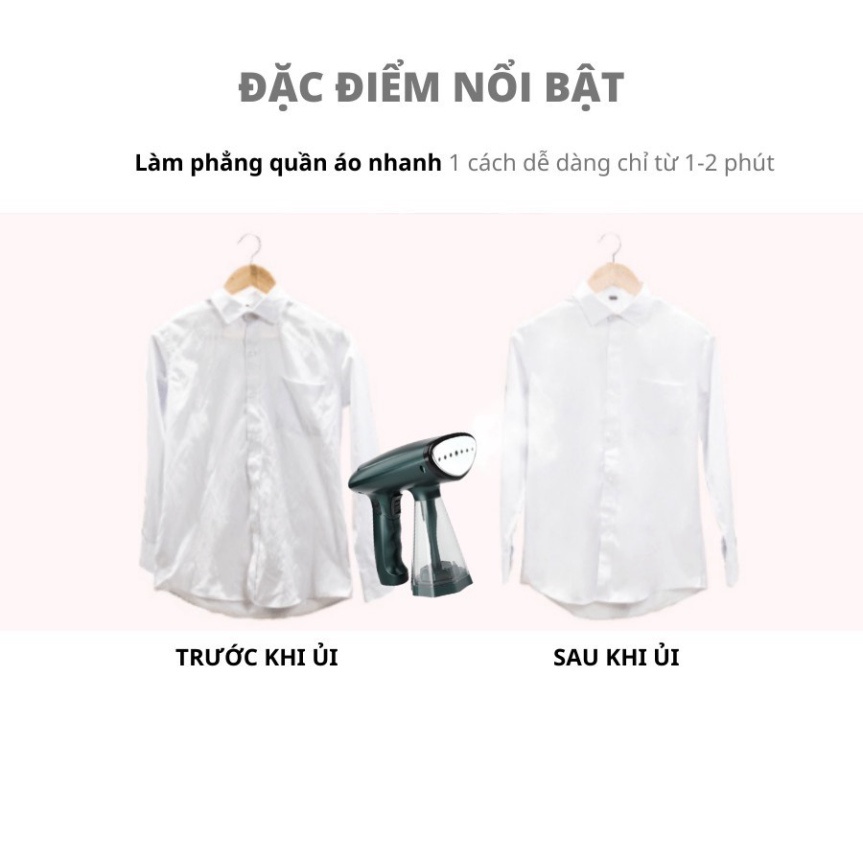 (Mới 2022) Bàn là ủi hơi nước cầm tay phân phối chính hãng FLYCO GS 1500W [Thế hệ mới]