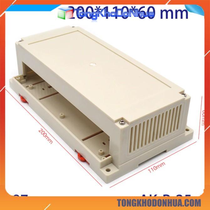 Hộp nhựa PLC 200X110X60mm  - Nhận gia công mạch điện SMT - CNC hộp nhựa theo yêu cầu