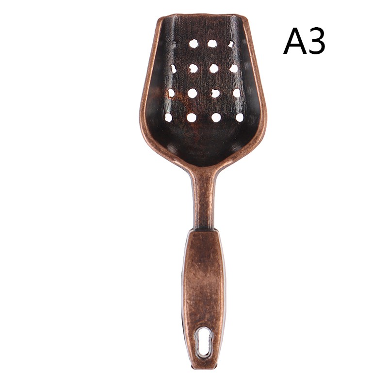 [superhomestore]Dollhouse Miniature Accessories Mini Shovel Soup Spoon Kitchen Cooking Tool