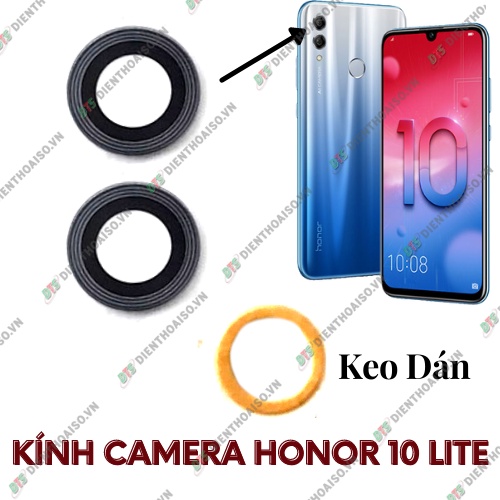 Mặt kính camera huawei honor 10 lite có sẵn keo dán