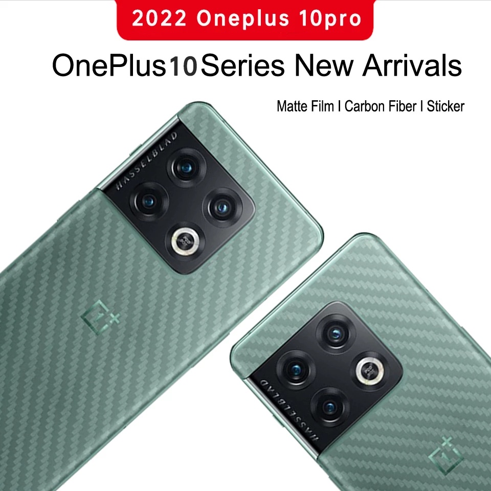 Miếng Dán Lưng Sợi Carbon 3D Cho OnePlus 10 Pro Nord CE 2 Lite 5G 9 8 7 Pro 9RT 8T 7T 6T