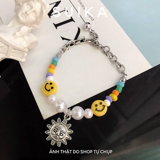 Vòng tay, lắc tay mặt cười smile unisex suika.acc